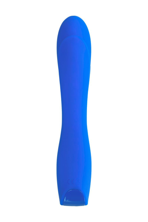 Нереалистичный синий вибратор BLURY - 18,5 см. - 4