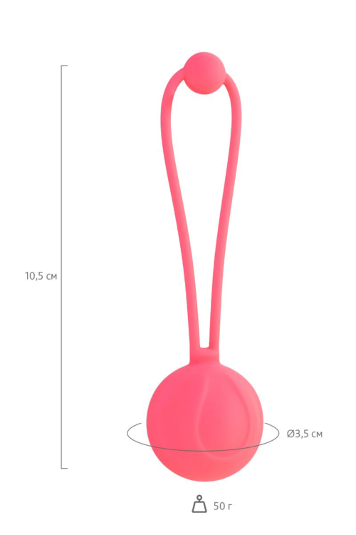 Коралловый вагинальный шарик ROSY - 6