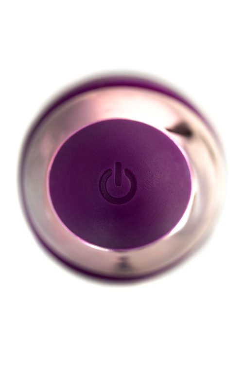 Фиолетовый клиторальный вибростимулятор FLO - 18,5 см. - 11