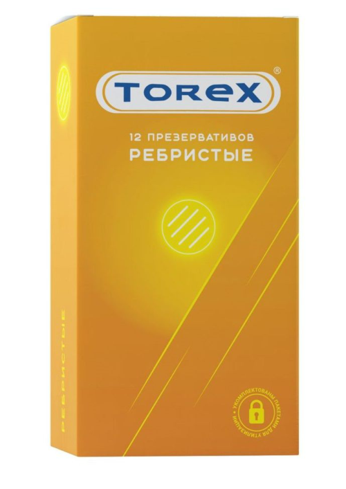 Текстурированные презервативы Torex Ребристые - 12 шт. - 0