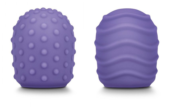 Набор из 2 фиолетовых текстурированных насадок для Le Wand Petite - 0