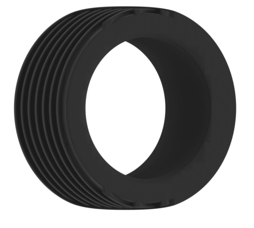 Чёрное эрекционное кольцо No.42 Cockring - 0