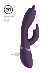 Фиолетовый вибромассажер-кролик Nilo - 22 см. - 1