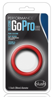 Красное эрекционное кольцо Silicone Go Pro Cock Ring - 2