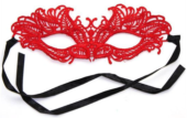 Кружевная красная маска Верона - 0