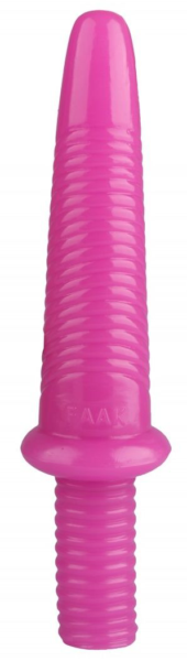 Розовый анальный реалистичный стимулятор - 31 см. - 0