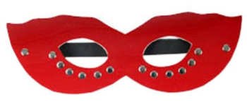 Красная маска CLASSIC с заклёпками