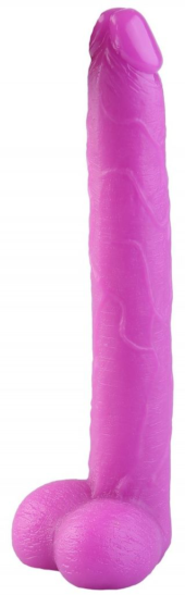 Розовый реалистичный фаллоимитатор - 39,5 см. - 0
