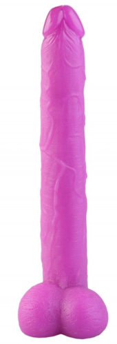 Розовый реалистичный фаллоимитатор - 39,5 см. - 2