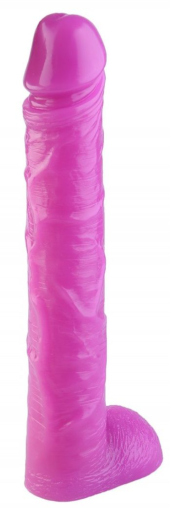 Розовый фаллоимитатор-гигант - 44,5 см. - 1