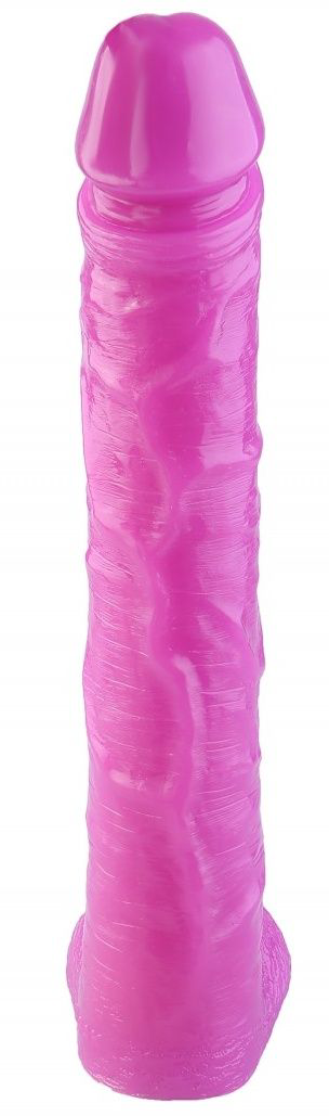 Розовый фаллоимитатор-гигант - 44,5 см. - 3