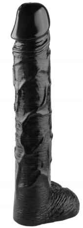 Черный фаллоимитатор-гигант - 51 см. - 2