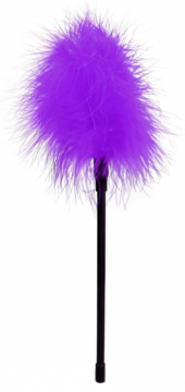 Фиолетовая пуховка Feather - 27 см. - 0