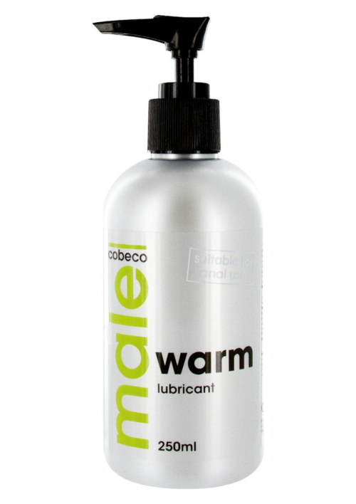 Лубрикант с согревающим эффектом MALE Cobeco Warm Lubricant - 250 мл. - 0