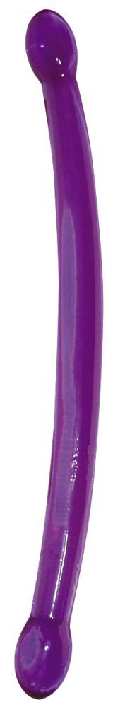 Двусторонний фиолетовый фаллостимулятор Double Trouble - 43 см. - 1