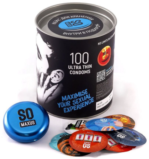 Ультратонкие презервативы в кейсе MAXUS So Much Sex - 100 шт. - 1