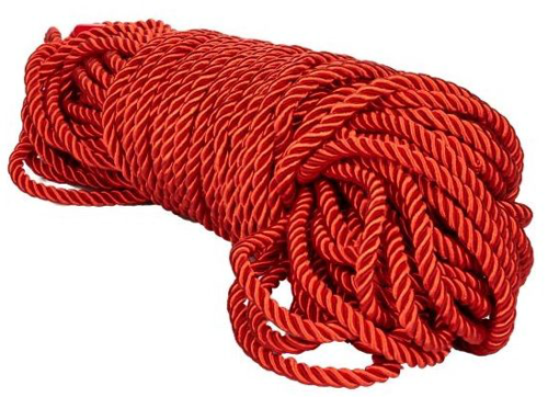Красная веревка для связывания BDSM Rope - 30 м. - 0