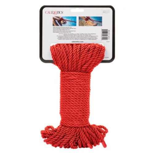 Красная веревка для связывания BDSM Rope - 30 м. - 2
