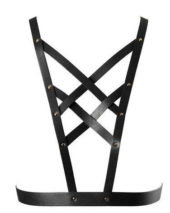 Чёрная упряжь MAZE Cross Cleavage Harness - 1