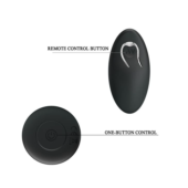 Черная анальная втулка с 12 режимами вибрации Mr Play - 12,4 см. - 5