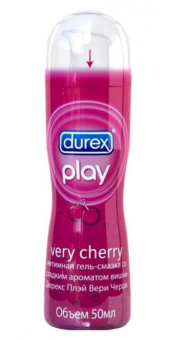 Интимная гель-смазка DUREX Play Very Cherry с ароматом вишни - 50 мл. - 0