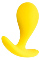 Желтая анальная втулка Blob - 5,5 см. - 0
