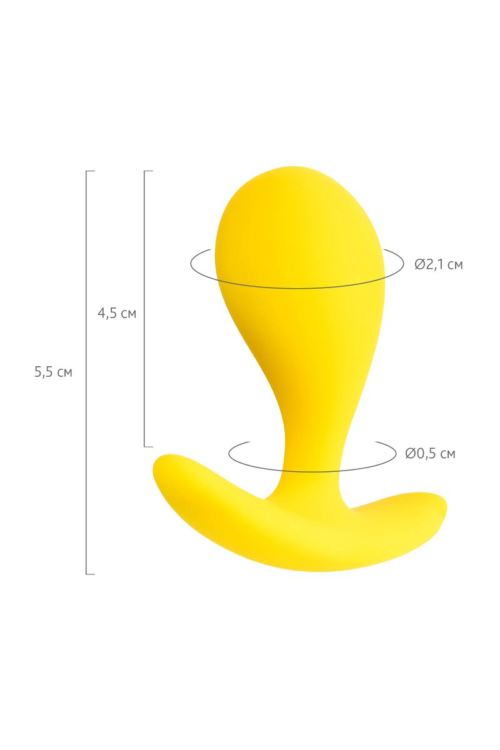 Желтая анальная втулка Blob - 5,5 см. - 6