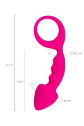 Розовая анальная втулка Bong - 12,5 см. - 6