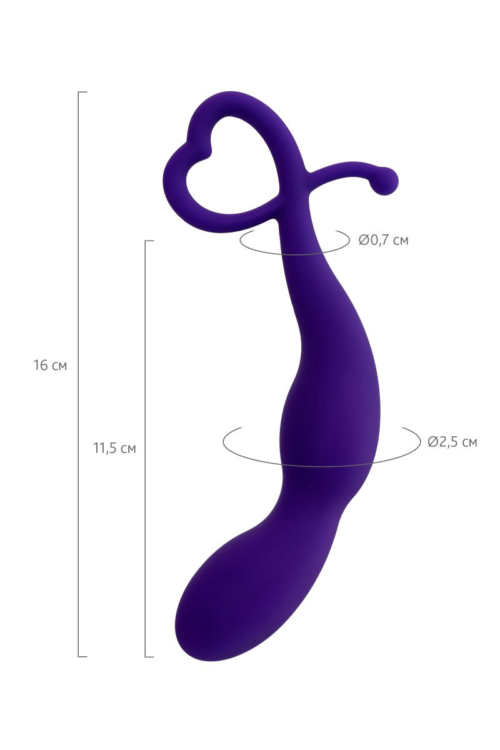 Фиолетовый анальный стимулятор Wlap - 16 см. - 7