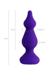 Фиолетовая анальная втулка Sholt - 10 см. - 6