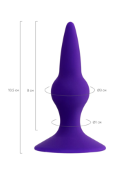Фиолетовая анальная втулка Klapsy - 10,5 см. - 6