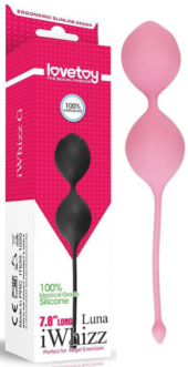 Розовые вагинальные шарики Iwhizz Luna - 1