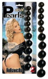 Чёрные анальные бусы Anal Pearls Black - 27,5 см. - 0