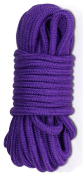 Фиолетовая верёвка для любовных игр - 10 м. - 0