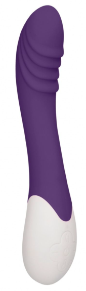 Фиолетовый вибратор Frenzy с функцией нагрева - 20,8 см. - 0