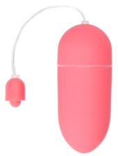 Розовое гладкое виброяйцо Vibrating Egg - 8 см. - 0