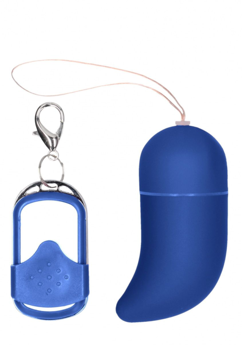 Синее виброяйцо Small Wireless Vibrating G-Spot Egg - 0