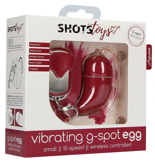Красное виброяйцо Small Wireless Vibrating G-Spot Egg - 1