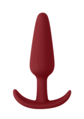 Красная анальная пробка для ношения Slim Butt Plug - 8,3 см. - 0