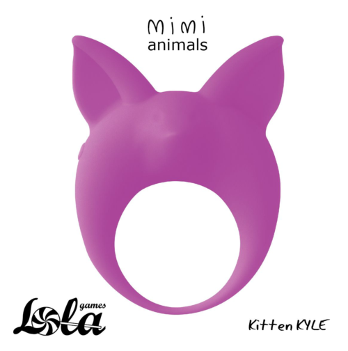 Фиолетовое эрекционное кольцо Kitten Kyle - 1