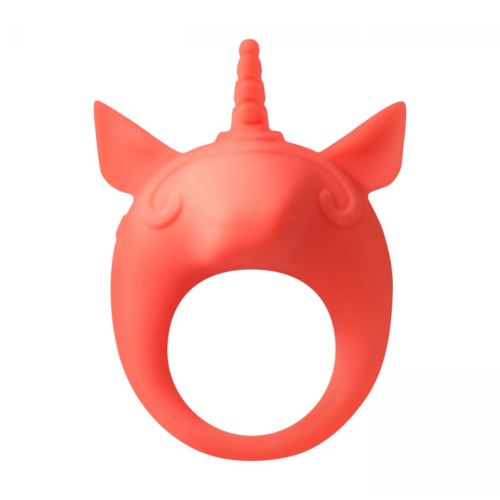 Оранжевое эрекционное кольцо Unicorn Alfie - 0