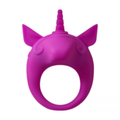 Фиолетовое эрекционное кольцо Unicorn Alfie - 0