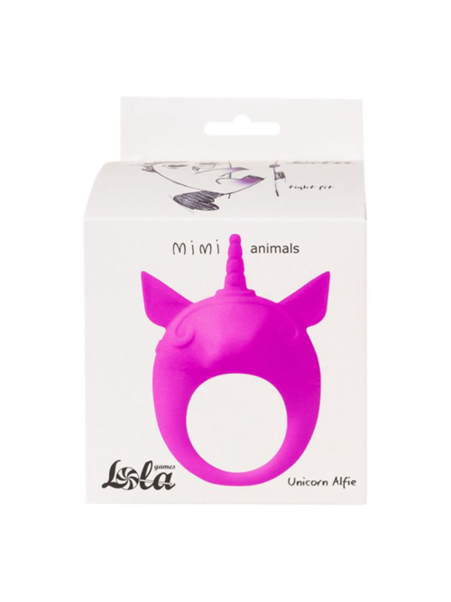 Фиолетовое эрекционное кольцо Unicorn Alfie - 2
