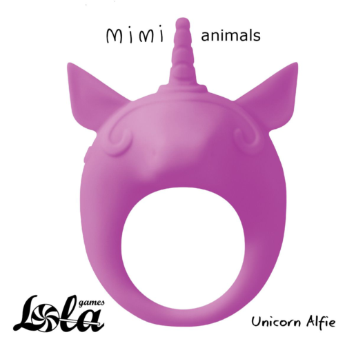 Фиолетовое эрекционное кольцо Unicorn Alfie - 1