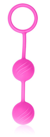 Розовые вагинальные шарики Kegel Ball - 0