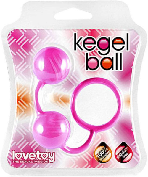 Розовые вагинальные шарики Kegel Ball - 1