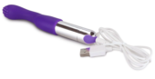 Фиолетовый перезаряжаемый вибратор Rechargeable IJOY Versatile Tickler - 14,5 см. - 2