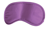 Фиолетовая плотная маска для сна и любовных игр - 0