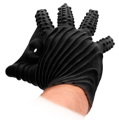 Черная стимулирующая перчатка-мастурбатор Masturbation Glove - 0