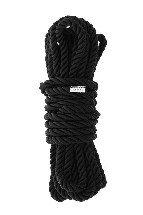 Черная веревка для шибари DELUXE BONDAGE ROPE - 5 м. - 0